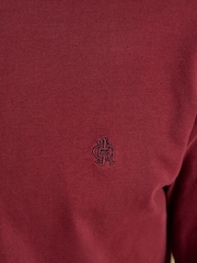 Joules Burgundy Red Lounge Top - Image 5 of 7