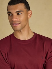 Joules Burgundy Red Lounge Top - Image 6 of 7