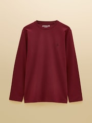 Joules Burgundy Red Lounge Top - Image 7 of 7