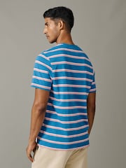 Aubin Blue Berkeley Slub T-Shirt - Image 2 of 4