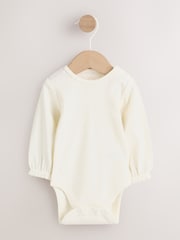 Ecru Bunny Baby Cord Dungraee And Long Sleeve Bodysuit 2 Piece Set (0mths-2yrs) - Image 8 of 16