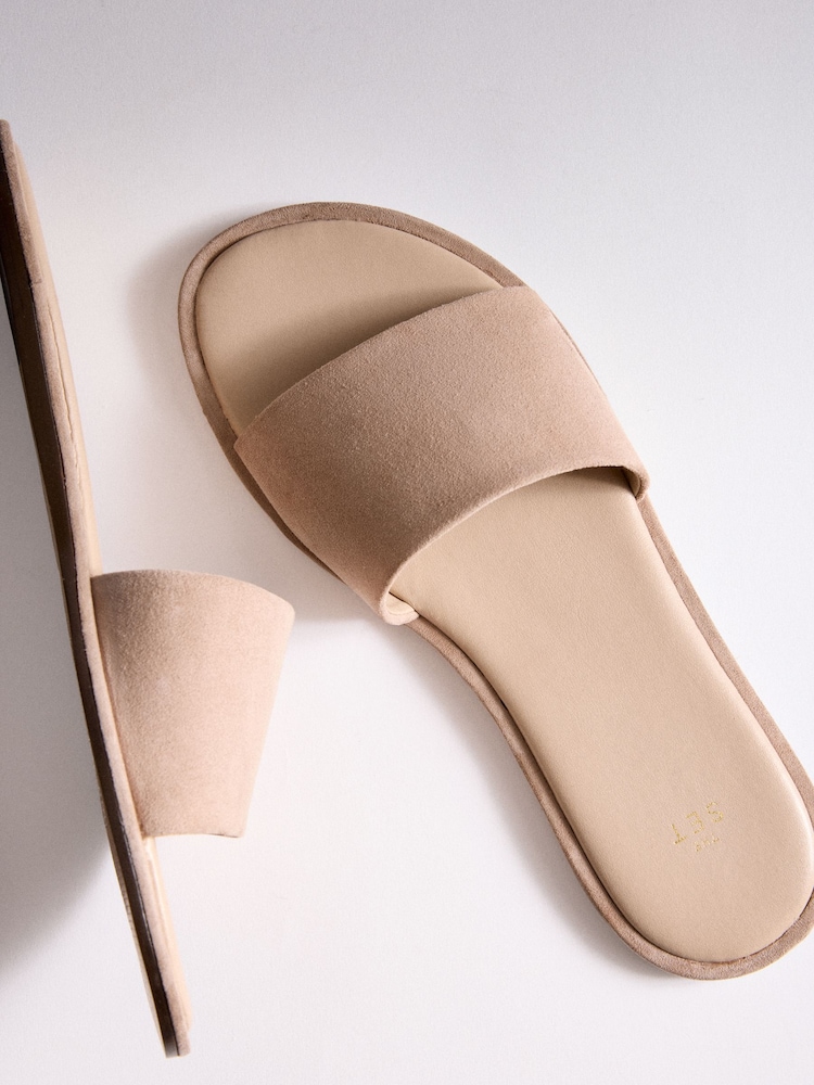 The Set Premium Slip On Mule Sandals Sand Suede - Image 6 of 6 The Set Premium Slip On Mule Sandals Sand Suede - Image 6 of 6