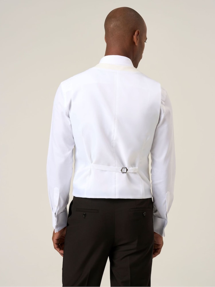 Skopes White Bogart Scoop Suit Waistcoat - Image 2 of 7 Skopes White Bogart Scoop Suit Waistcoat - Image 2 of 7