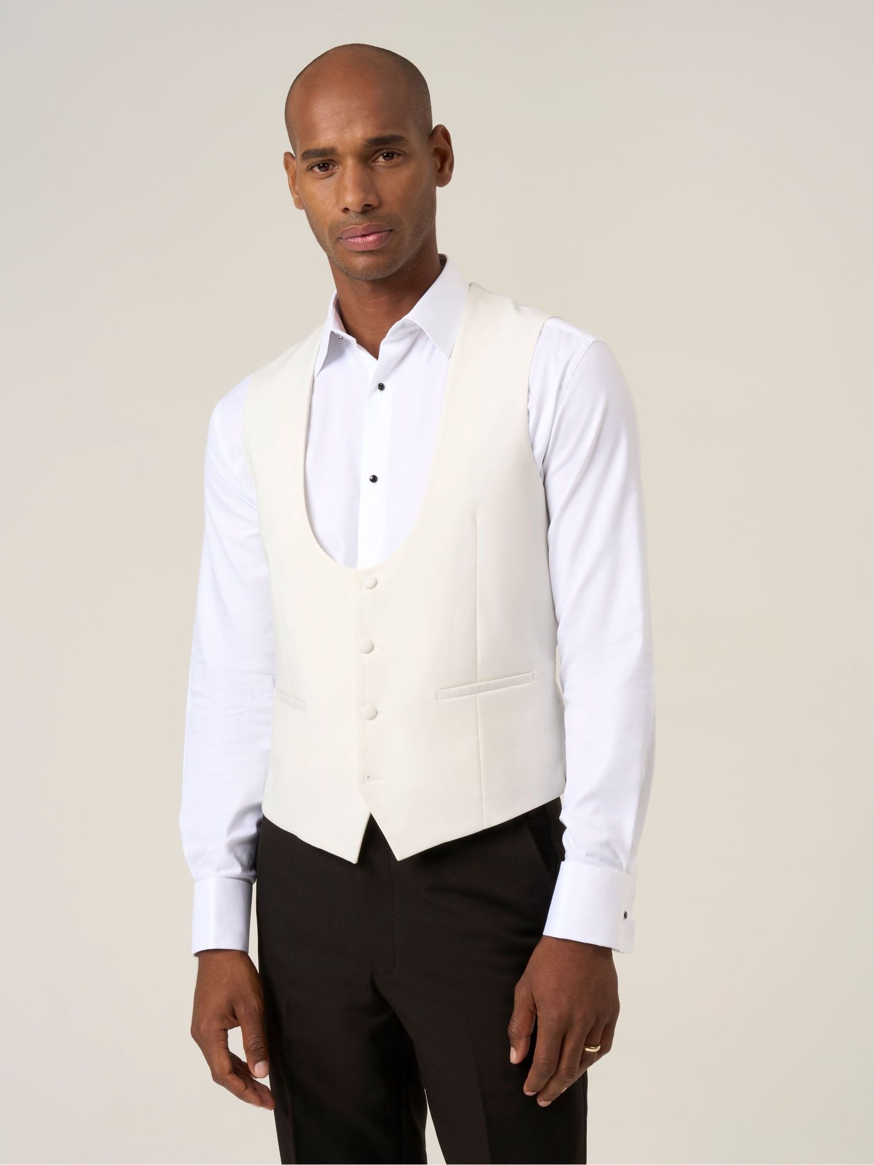 Buy Skopes White Bogart Scoop Suit Waistcoat from Next USA