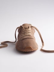 The Set Premium Comfort Soft Suede Trainers Grey - Image 2 of 7