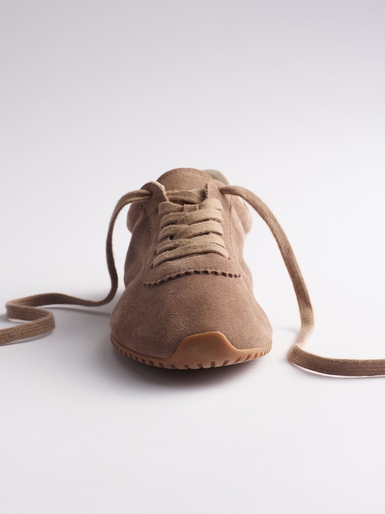 The Set Premium Comfort Soft Suede Trainers Grey - Image 2 of 7 The Set Premium Comfort Soft Suede Trainers Grey - Image 2 of 7