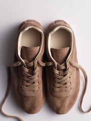 The Set Premium Comfort Soft Suede Trainers Grey - Image 7 of 7