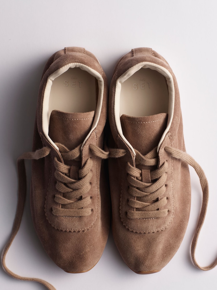 The Set Premium Comfort Soft Suede Trainers Grey - Image 7 of 7 The Set Premium Comfort Soft Suede Trainers Grey - Image 7 of 7