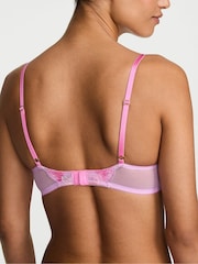 Victoria's Secret Watercolour Pink Push Up Embroidery Bra - Image 3 of 4
