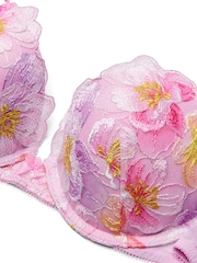 Victoria's Secret Watercolour Pink Push Up Embroidery Bra - Image 4 of 4