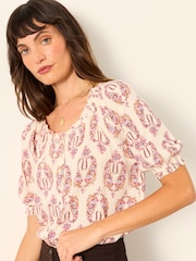 FatFace Kai Ivory Paisley Kai Blouse - Image 5 of 6