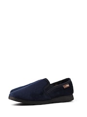 Zils - Lazy Dogz Tamar II Full Black Slippers - Attēls 6 no 9
