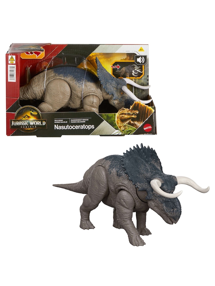 Mattel Games Jurassic World Saga Wild Roar: Nasutoceratops - Image 1 of 6
