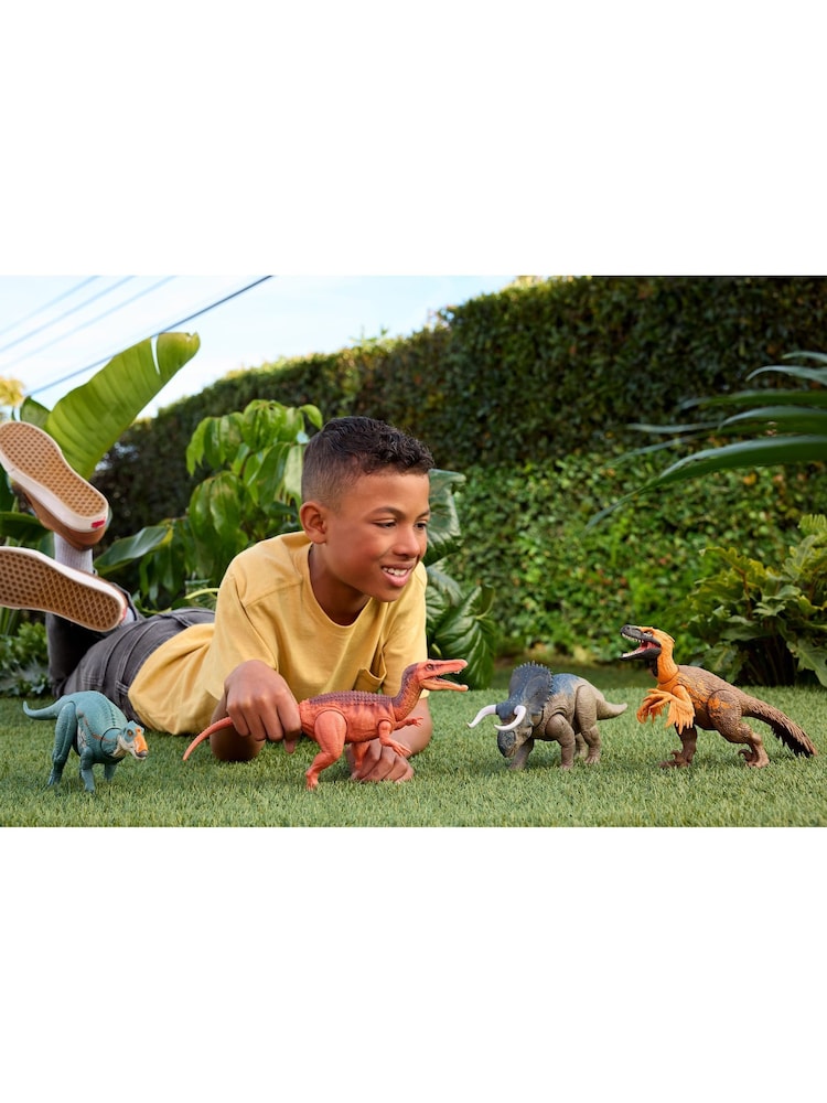 Mattel Games Jurassic World Saga Wild Roar: Nasutoceratops - Image 2 of 6