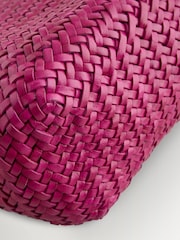 Dragon Diffusion Pink Corsina Weave Cross-Body Bag - Image 8 of 9