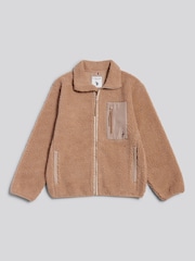 U.S. Polo Assn. Double Horsemen Borg Zip Funnel Neck Fleece - Imagen 1 de 4