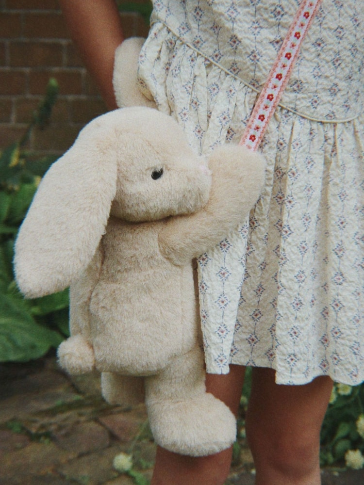 Konges Sløjd Natural Bunny Teddy Cross-Body Bag - Image 2 of 3