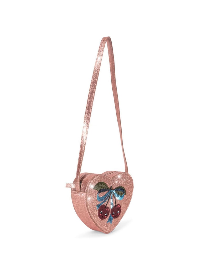 Konges Sløjd Pink Glitter Cherry Print Cross-Body Bag - Image 2 of 3