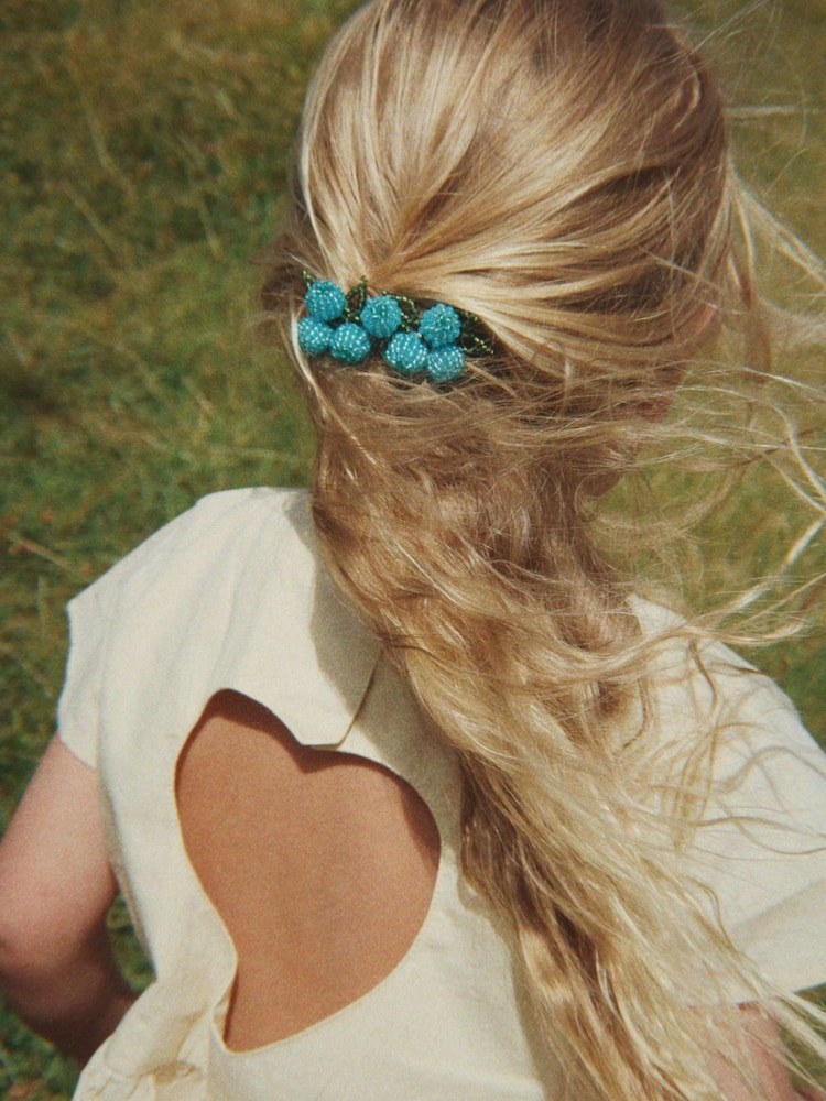 Konges Sløjd Cream Hearly Heart Cut Out Dress - Image 2 of 6 Konges Sløjd Cream Hearly Heart Cut Out Dress - Image 2 of 6