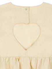 Konges Sløjd Cream Hearly Heart Cut Out Dress - Image 6 of 6