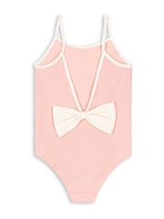 Konges Sløjd Pink Bowie Low Back Swimsuit With Bow Detail - Image 2 of 3