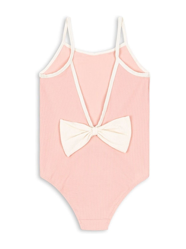 Konges Sløjd Pink Bowie Low Back Swimsuit With Bow Detail - Image 2 of 3