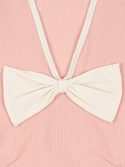Konges Sløjd Pink Bowie Low Back Swimsuit With Bow Detail - Image 3 of 3