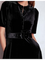 Boden Kate Velvet Shirt Dress - صورة 2 من 3