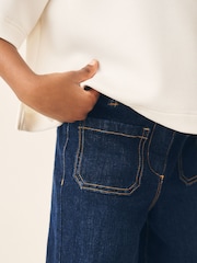Blue Rinse Wash Denim Flared Trousers (3-16yrs) - Image 5 of 9