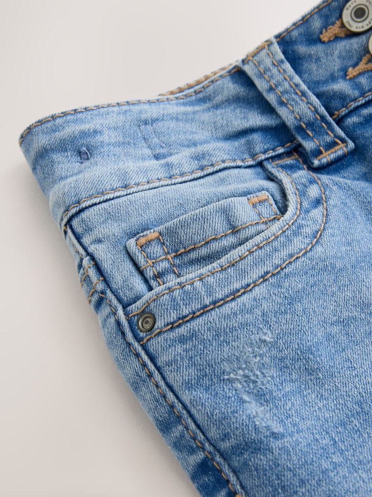 Mid Blue Denim Low Rise Flared Jeans (3-16yrs) - Image 4 of 4 Mid Blue Denim Low Rise Flared Jeans (3-16yrs) - Image 4 of 4
