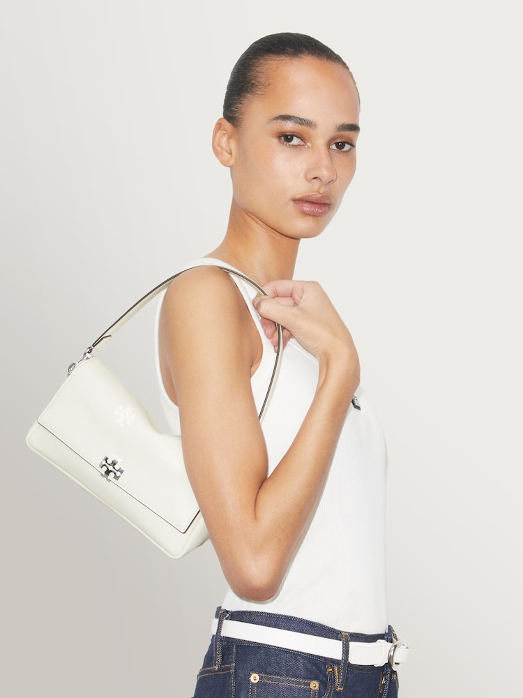 Tory Burch White Charlie Small Shoulder Bag - Image 1 of 6