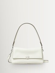 Tory Burch White Charlie Small Shoulder Bag - Image 3 of 6