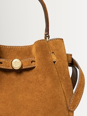 Tory Burch Brown Romy Suede Mini Bucket Bag - Image 4 of 4