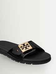 Tory Burch Black Mellow Buckle Slides - Image 4 of 4