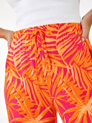 Roman Orange Shell Print Wide Leg Trousers - Image 5 of 5