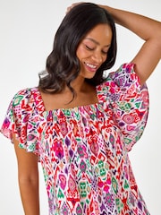 Roman Zig Zag Ruffle Shirt - صورة 1 من 5