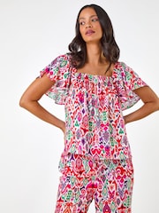 Roman Zig Zag Ruffle Shirt - صورة 4 من 5