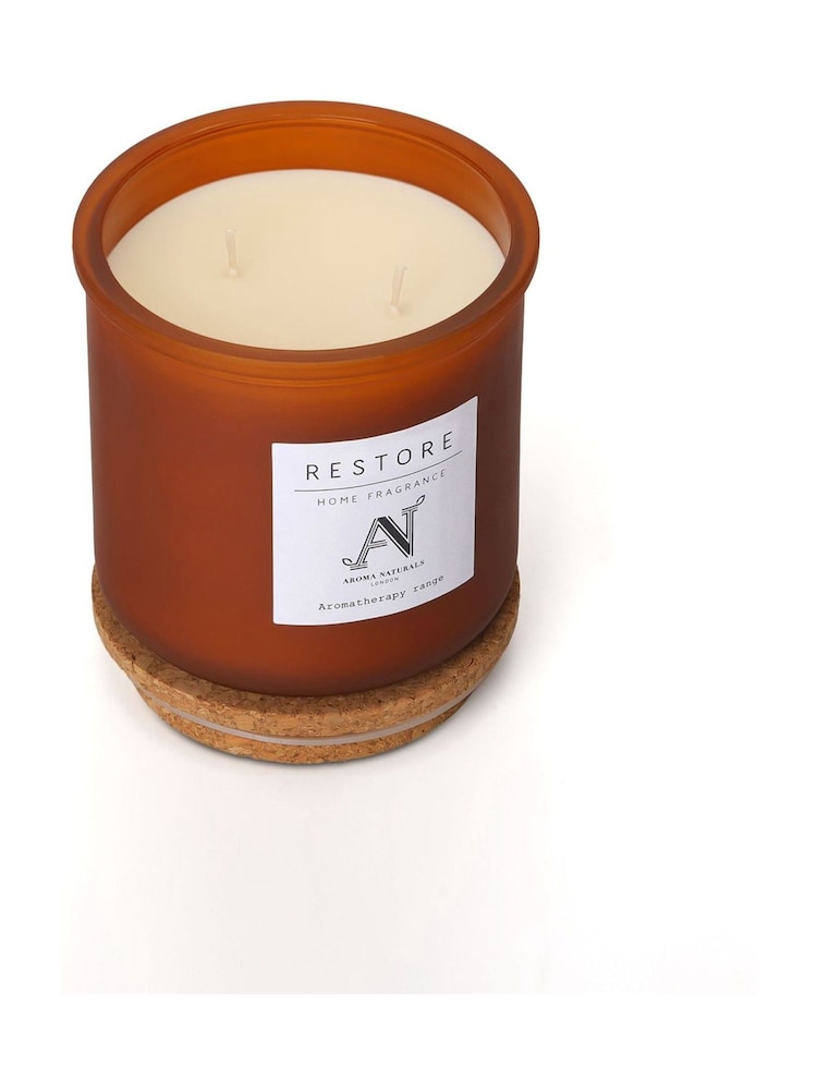 Aroma Naturals Brown Aromatherapy Restore Candle - Image 2 of 5 Aroma Naturals Brown Aromatherapy Restore Candle - Image 2 of 5