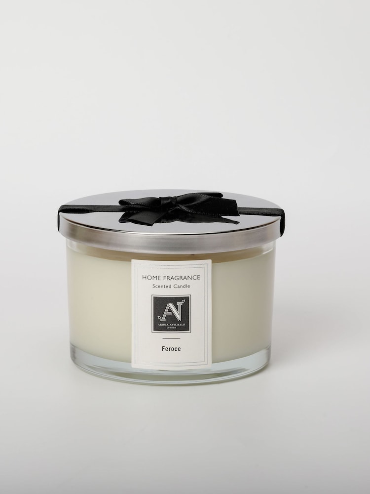 Aroma Naturals Clear Minimalist Luxe Feroce 3 Wick Candle - Image 2 of 5 Aroma Naturals Clear Minimalist Luxe Feroce 3 Wick Candle - Image 2 of 5