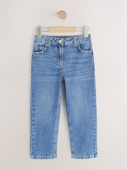 Mid Wash Stud Pocket Detail Straight Leg Jeans (3-16yrs) - Image 5 of 9
