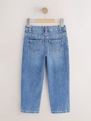 Mid Wash Stud Pocket Detail Straight Leg Jeans (3-16yrs) - Image 6 of 9