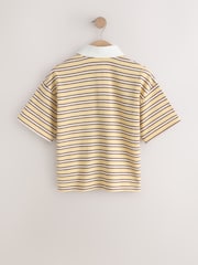 Yellow Stripe Short Sleeve Rugby Top (3-16yrs) - Image 6 of 8