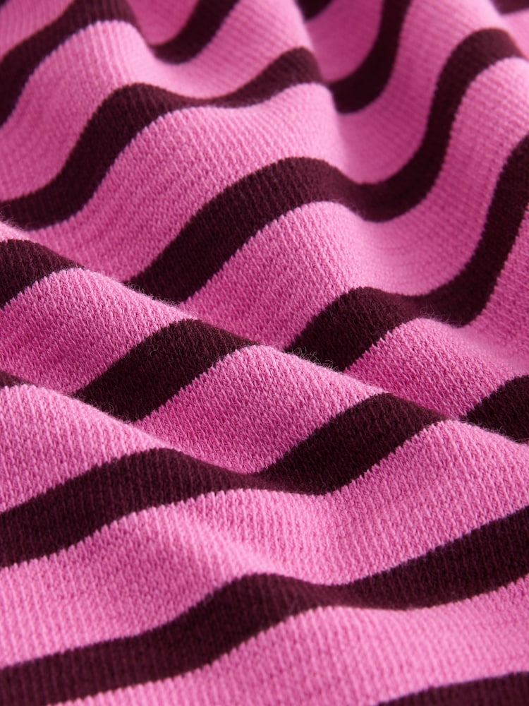 Pink Stripe Short Sleeve Rugby Top (3-16yrs) - Image 8 of 8