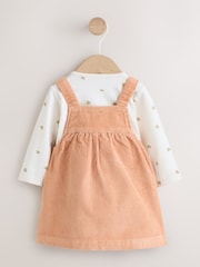 Rust Brown Cord Baby Bodysuit And Pinafore Set 2 Piece (0mths-2yrs) - Image 2 of 10