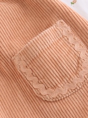 Rust Brown Cord Baby Bodysuit And Pinafore Set 2 Piece (0mths-2yrs) - Image 9 of 10
