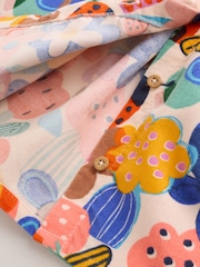 Multi Bright Print Cord Baby Dress And Tights 2 Piece Set (0mths-2yrs) - Image 10 of 13