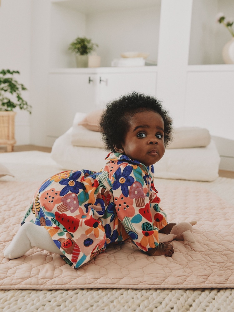 Multi Bright Print Cord Baby Dress And Tights 2 Piece Set (0mths-2yrs) - Image 2 of 13 Multi Bright Print Cord Baby Dress And Tights 2 Piece Set (0mths-2yrs) - Image 2 of 13