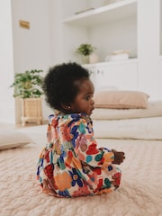 Multi Bright Print Cord Baby Dress And Tights 2 Piece Set (0mths-2yrs) - Image 4 of 13