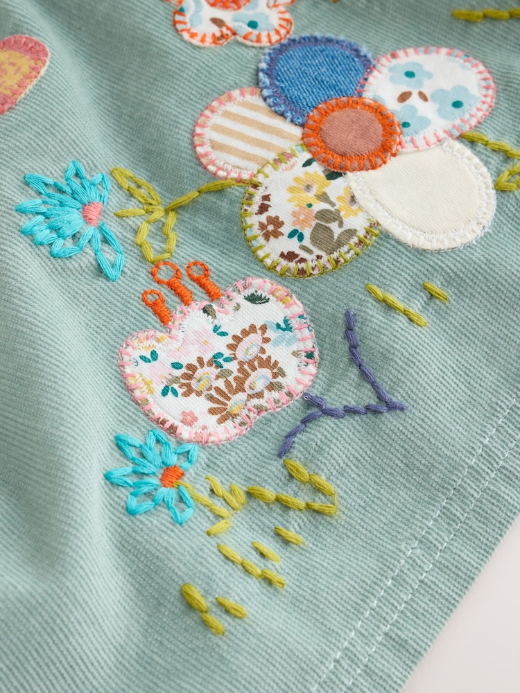 Teal Blue Baby Pinafore Bodysuit And Tights 3 Piece Set (0mths-2yrs) - Image 10 of 10 Teal Blue Baby Pinafore Bodysuit And Tights 3 Piece Set (0mths-2yrs) - Image 10 of 10