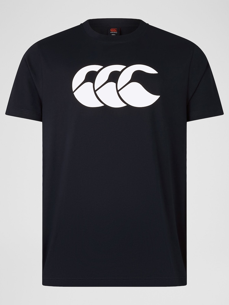 Canterbury CCC Cotton Logo Black T-Shirt - Image 1 of 5